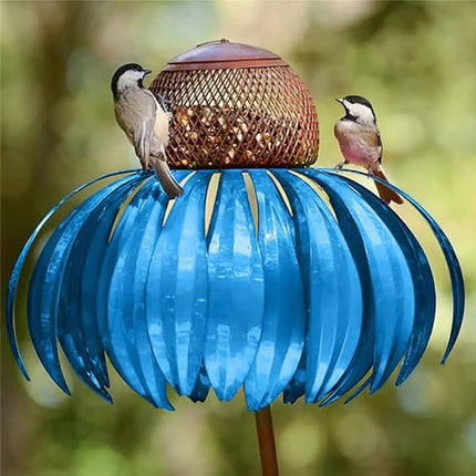Outdoor Metal Bird Feeder with Weather-Resistant Design | Attract Garden Birds for Year-Round Wildlife