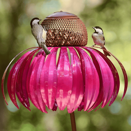 Outdoor Metal Bird Feeder with Weather-Resistant Design | Attract Garden Birds for Year-Round Wildlife