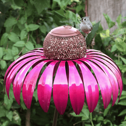 Outdoor Metal Bird Feeder with Weather-Resistant Design | Attract Garden Birds for Year-Round Wildlife