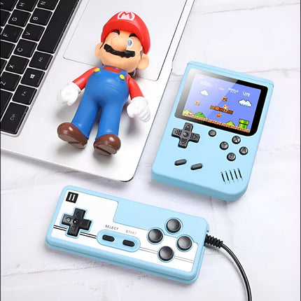 Portable Handheld Game Console with 400 Built-In Classic Games | Rechargeable Gaming for Home and Travel