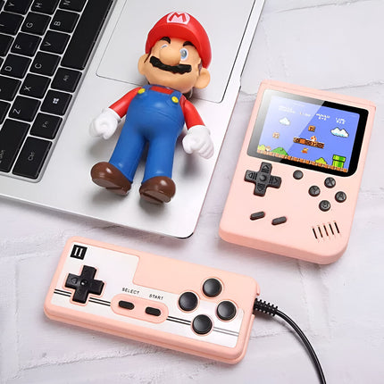 Portable Handheld Game Console with 400 Built-In Classic Games | Rechargeable Gaming for Home and Travel