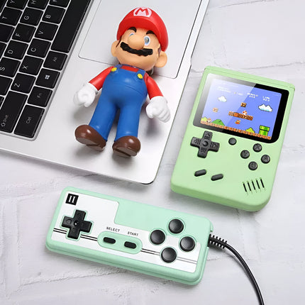 Portable Handheld Game Console with 400 Built-In Classic Games | Rechargeable Gaming for Home and Travel
