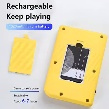 Portable Handheld Game Console with 400 Built-In Classic Games | Rechargeable Gaming for Home and Travel