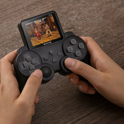 Portable Retro Gaming Console with Wireless Controller | 520 Built-in Games for On-the-Go Fun