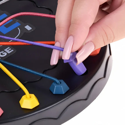 Rope Untangling Puzzle Game with Colorful Wooden Pieces | Engaging Brain Teaser for All Ages