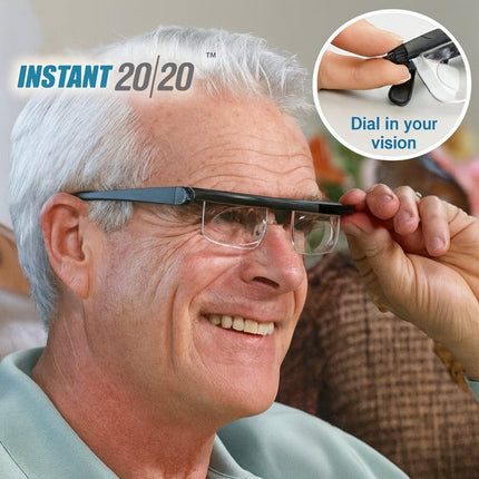 Adjustable Focus Glasses with Impact-Resistant Lenses | Customizable Vision Tool for Reading and Driving