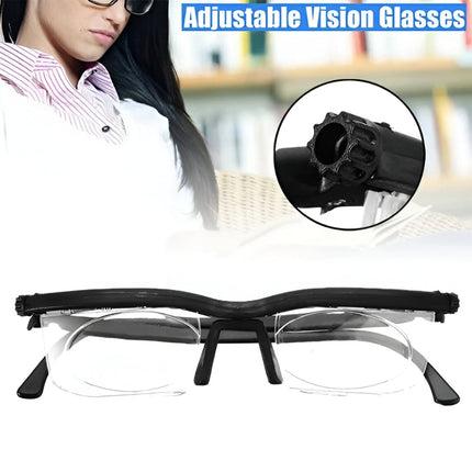 Adjustable Focus Glasses with Impact-Resistant Lenses | Customizable Vision Tool for Reading and Driving
