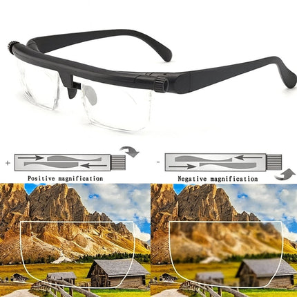 Adjustable Focus Glasses with Impact-Resistant Lenses | Customizable Vision Tool for Reading and Driving