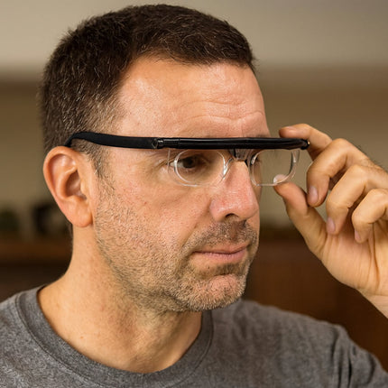 Adjustable Focus Glasses with Impact-Resistant Lenses | Customizable Vision Tool for Reading and Driving