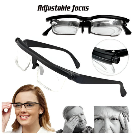 Adjustable Focus Glasses with Impact-Resistant Lenses | Customizable Vision Tool for Reading and Driving