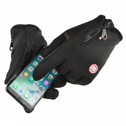Touchscreen Winter Gloves with Non-Slip Palm Grip | Thermal Windproof Full Finger Design for Cold Weather Comfort