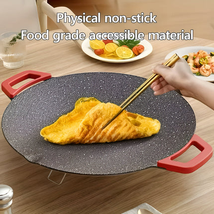 Cast Iron Grill Pan for Indoor Cooking with Even Heat Surface | Electric Powered Griddle for Searing and Grilling