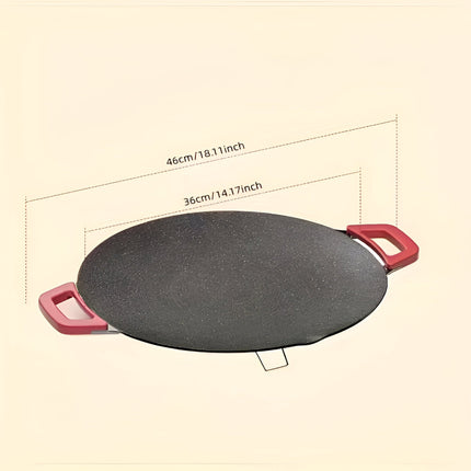 Cast Iron Grill Pan for Indoor Cooking with Even Heat Surface | Electric Powered Griddle for Searing and Grilling