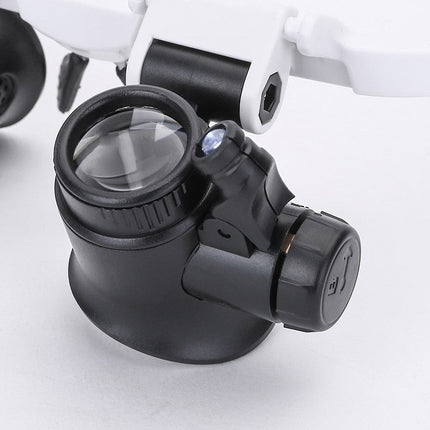 Lighted Magnifying Glasses, Head Mounted Magnifier with LED Light – image 4
