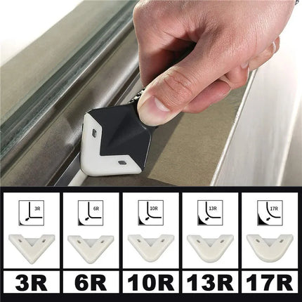Sealant Scraper 3-in-1 Caulking Tool with Adjustable Blade, Caulk Smoother and Remover with Swap-On Heads