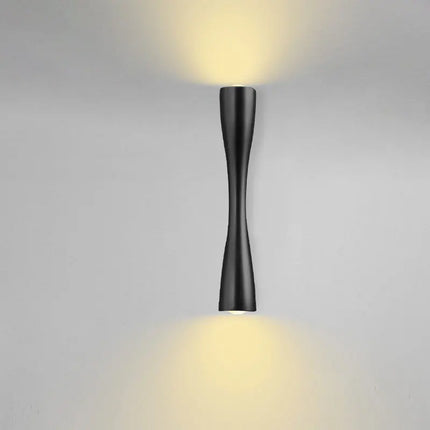 Gold Wall Light with Up & Down Illumination | Nordic Design for Indoor and Outdoor Sophistication