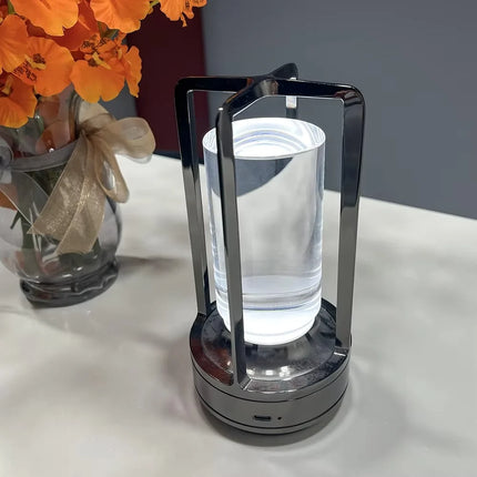 Wireless LED Table Lamp with Touch Control | Dimmable Lighting for Modern Home Decor