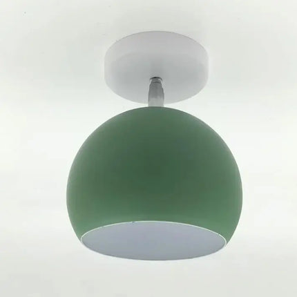 Nordic Macaron Ceiling Light in Pastel Colors | Compact Aluminium Flush Mount for Modern Interiors