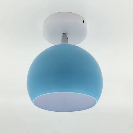 Nordic Macaron Ceiling Light in Pastel Colors | Compact Aluminium Flush Mount for Modern Interiors