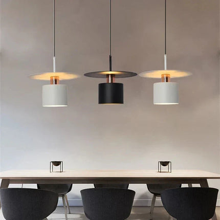 Pendant Ceiling Light with Modern Geometric Design | Adjustable Downward Illumination for Dining and Living Spaces