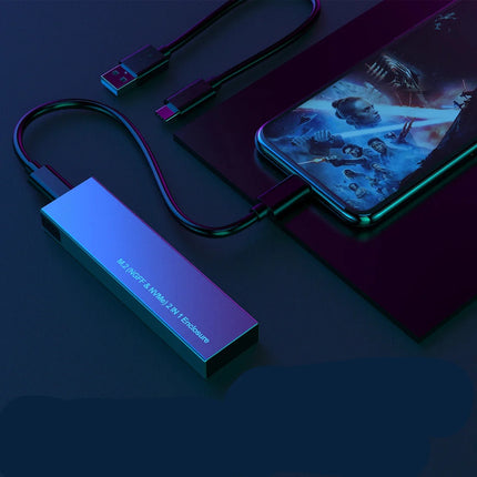 External Hard Drive Portable SSD Enclosure with USB C Interface | Fast 10Gbps Transfer for Reliable Data Storage