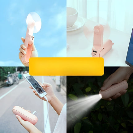 Portable Handheld Fan with USB Rechargeable Battery | Compact Cooling Solution for Travel and Office Use