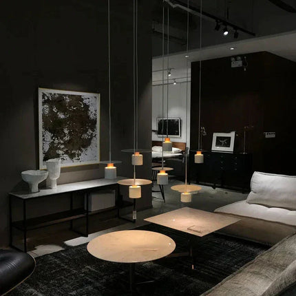 Pendant Ceiling Light with Modern Geometric Design | Adjustable Downward Illumination for Dining and Living Spaces