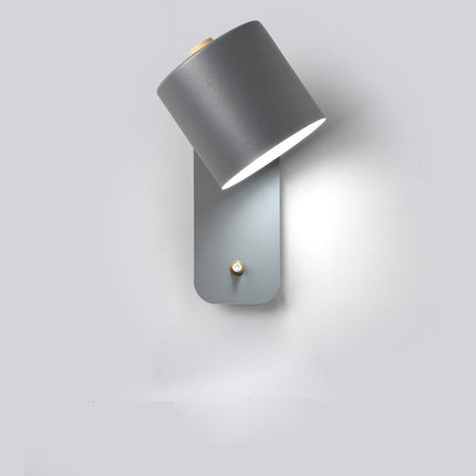 Modern LED Wall Lamp with Built-In Switch | Stylish Metal Fixture for Bedrooms and Living Rooms