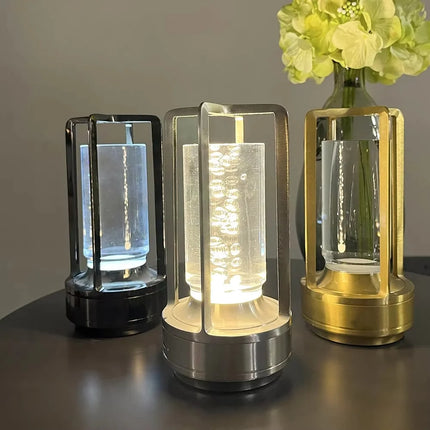 Wireless LED Table Lamp with Touch Control | Dimmable Lighting for Modern Home Decor