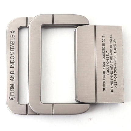 Mens Belts, Double Ring Buckle Belt for Men and Women