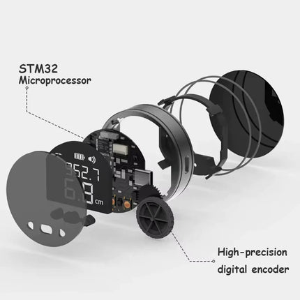 Digital Measuring Tape, 99 m Electronic Tape Measure with 20 Measurement Memory for Curves and Corners
