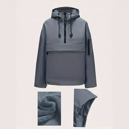 Hooded Casual Jacket with Half-Zip Design | Lightweight All-Season Outerwear for Everyday Comfort