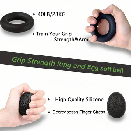 Adjustable Hand Gripper Strength Trainer Set with Durable Metal Build | Forearm and Grip Power Enhancement for Fitness and Recovery