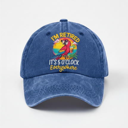 Adjustable Baseball Cap with Curved Visor | Comfortable Washed Fabric Hat for Everyday Wear