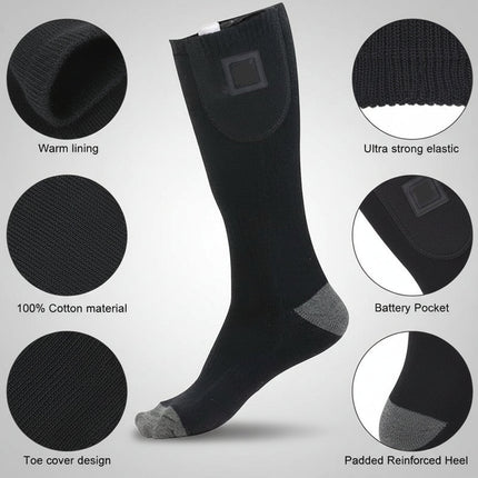 Rechargeable Heated Socks with Targeted Toe Heating | Long-Lasting Comfort for Winter Outdoor Activities