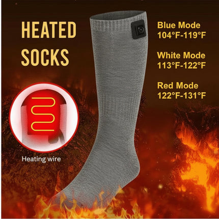 Rechargeable Heated Socks with Targeted Toe Heating | Long-Lasting Comfort for Winter Outdoor Activities