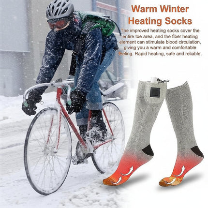 Rechargeable Heated Socks with Targeted Toe Heating | Long-Lasting Comfort for Winter Outdoor Activities