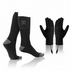 Black / Adjust the Temperature（1 Pair） / Heated Socks+ Heated Gloves