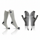 Gray / Adjust the Temperature（1 Pair） / Heated Socks+ Heated Gloves