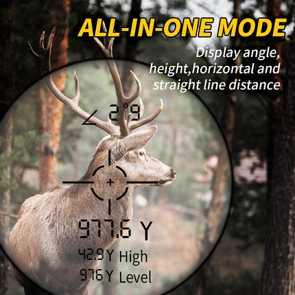 Hunting Rangefinder 1000 Yards, Golf Rangefinder with Angle Compensation, Rechargeable Laser Range Finder with Case_09