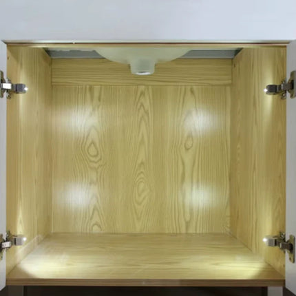 Cabinet Hinge Lights, Set of 10 Battery Powered LED Cupboard Lights for Kitchen, Wardrobe and Bathroom