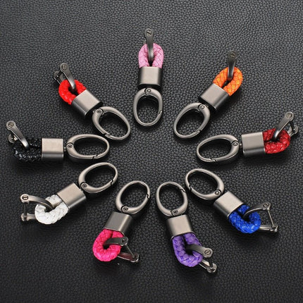 Braided Keychain for Car Keys, Key Ring with Long Loop for Belt – image 5