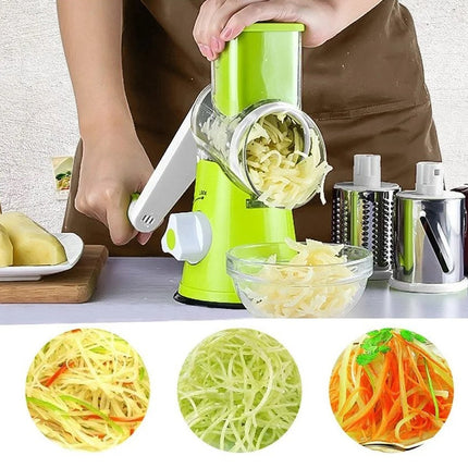Vegetable Slicer with Interchangeable Blades | Effortless Cutting for Quick Meal Prep