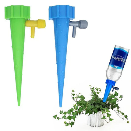 Plant Watering Spikes with Adjustable Control Valve, Bottle-Top Automatic Plant Waterer for Vacation and Daily Watering