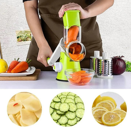 Vegetable Slicer with Interchangeable Blades | Effortless Cutting for Quick Meal Prep