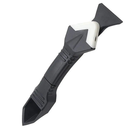 Sealant Scraper 3-in-1 Caulking Tool with Adjustable Blade, Caulk Smoother and Remover with Swap-On Heads