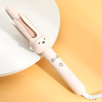 Automatic Rotating Hair Curler with Ceramic Barrel for Quick, Even Curls | Plug Powered Styling Tool for Unisex Adults