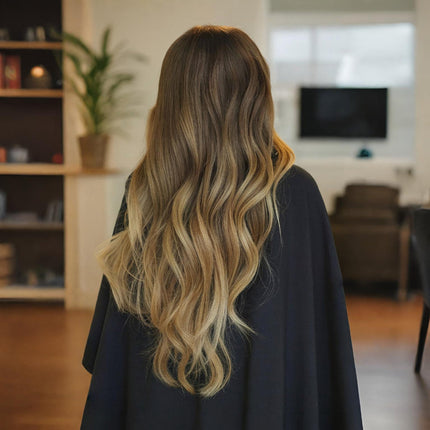 Natural Wavy Human Hair Clip-In Extensions Set | 35-45 cm for Effortless Volume and Length