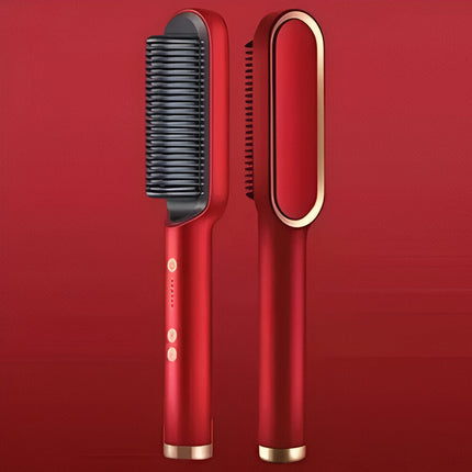 Heated Hair Straightening Comb with Anti-Frizz Technology | Versatile Styling for Healthy, Silky Hair