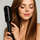 Heated Comb Hair Straightening Brush, Hair Straightening Comb with Negative Ion Technology, Portable Hair Straightener_00